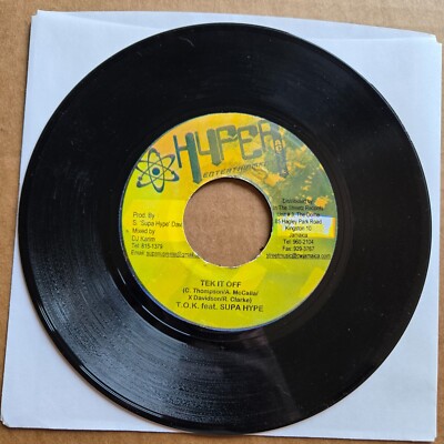T.O.K. feat SUPA HYPE Tek It Off REGGAE 45 7