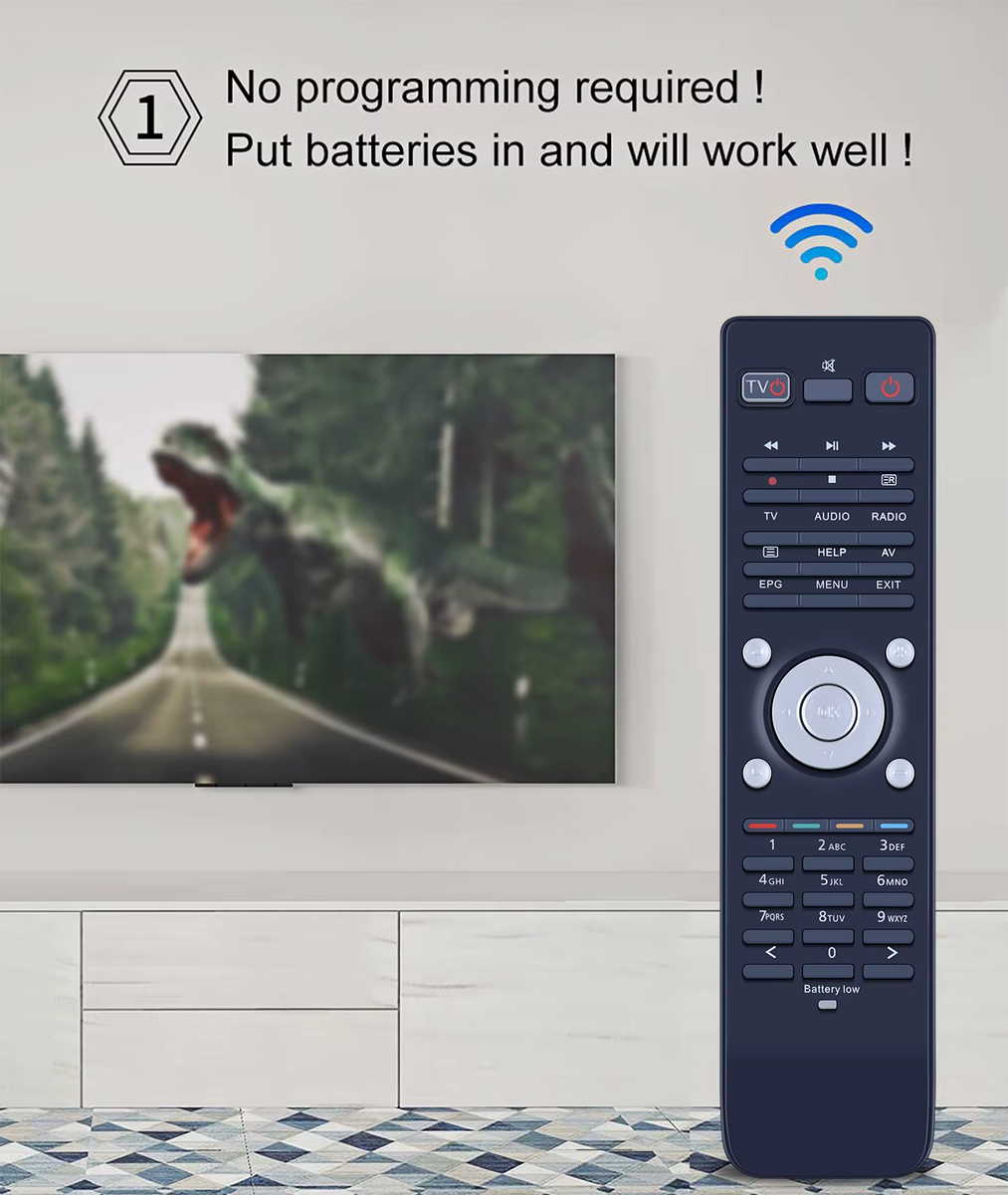 VINABTY Nuovo Telecomando di ricambio per VU+SOLO Per VU+SOLO2 Per VU+DUO Per VU+DUO2 Per VU+ULTIMO Per VU+UNO Per VU+ZERO Per VU+SOLO 4k/UNO 4K/ULTIMO4K Remote Controller