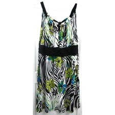 New Directions Womens Sleeveless Tie-Back Knee Length Dress Size 2X