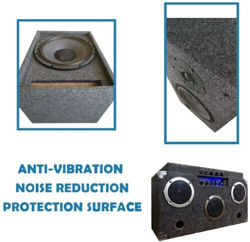 Caja de altavoces subwoofer alfombra fieltro tela revestimiento maletero automático tapicería reemplazo - Imagen 8 de 22
