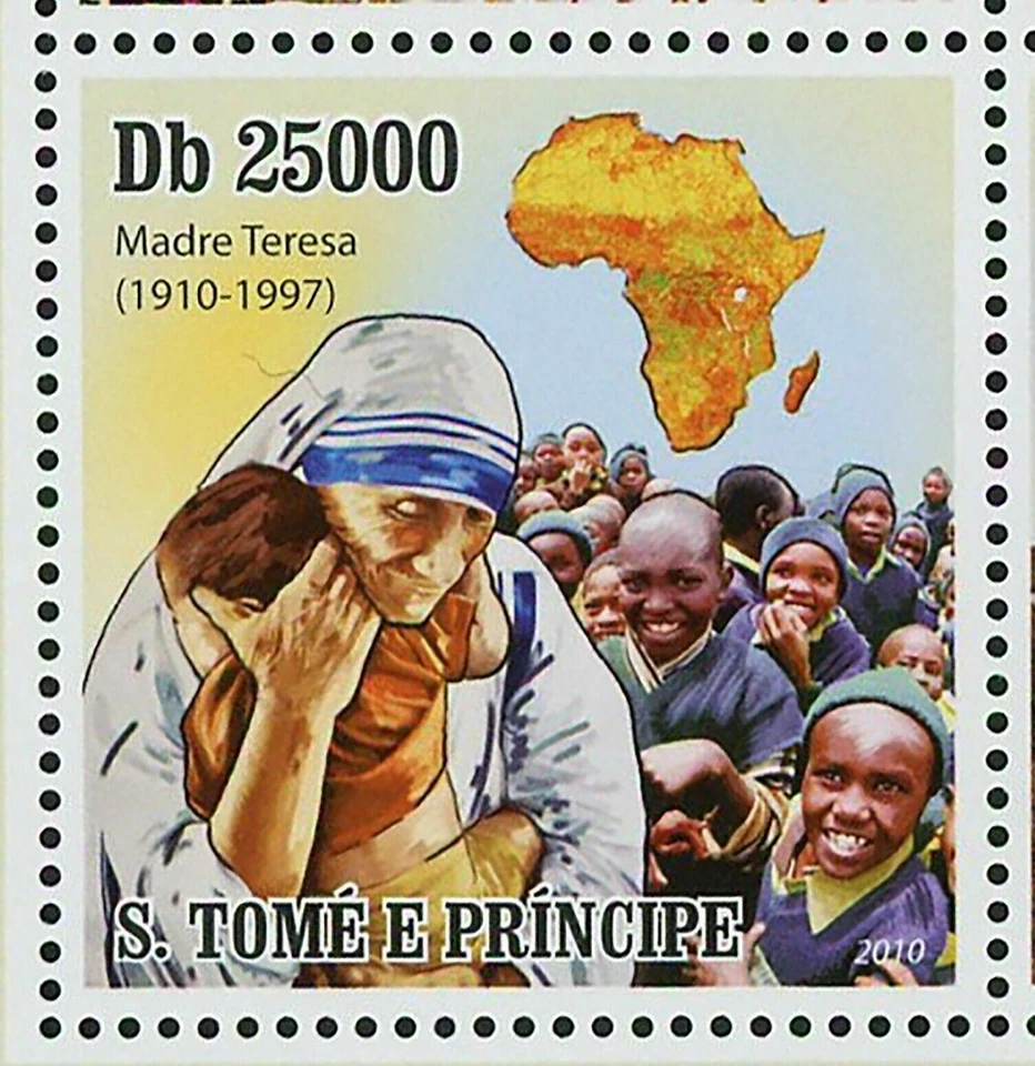 Sello Humanista Madre Teresa Papa Juan Pablo II Dalai Lama S/S MNH #4315-4319 Foto 4 de 4