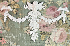 Shabby & Chic Roses Cherub Garland Swags Bows & Drops Furniture Applique