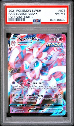 Sylveon VMAX graded PSA 8 for sale on eBay
