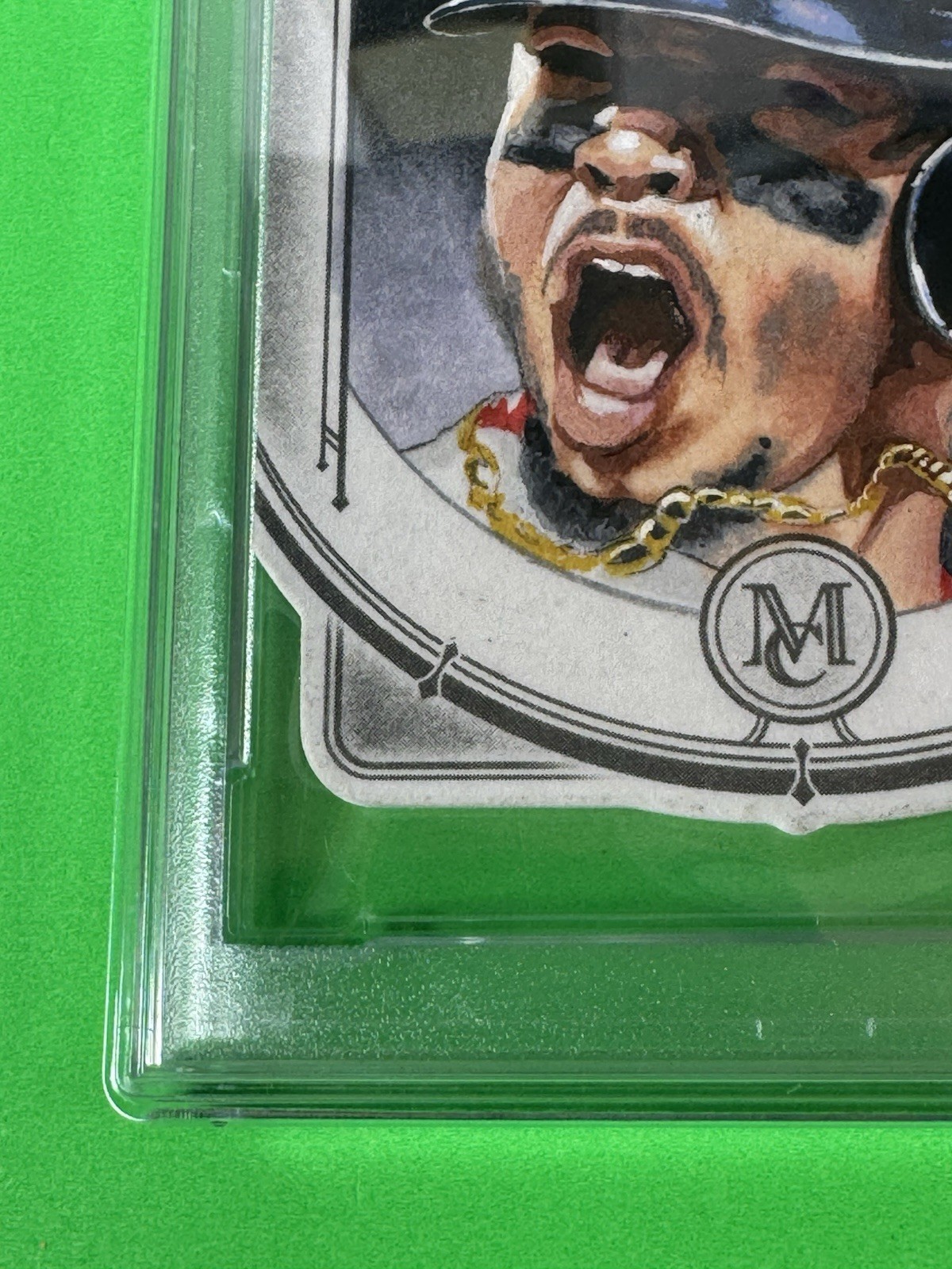 2019 Topps Museum Coll Louise Draper AUTO Hand Drawn Sketch Mookie Betts PSA 9 view 3