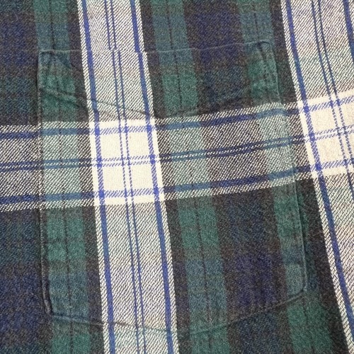 Vintage LL Bean Shirt Mens Large Plaid Flannel Made USA Button Down 90s - Picture 7 of 17