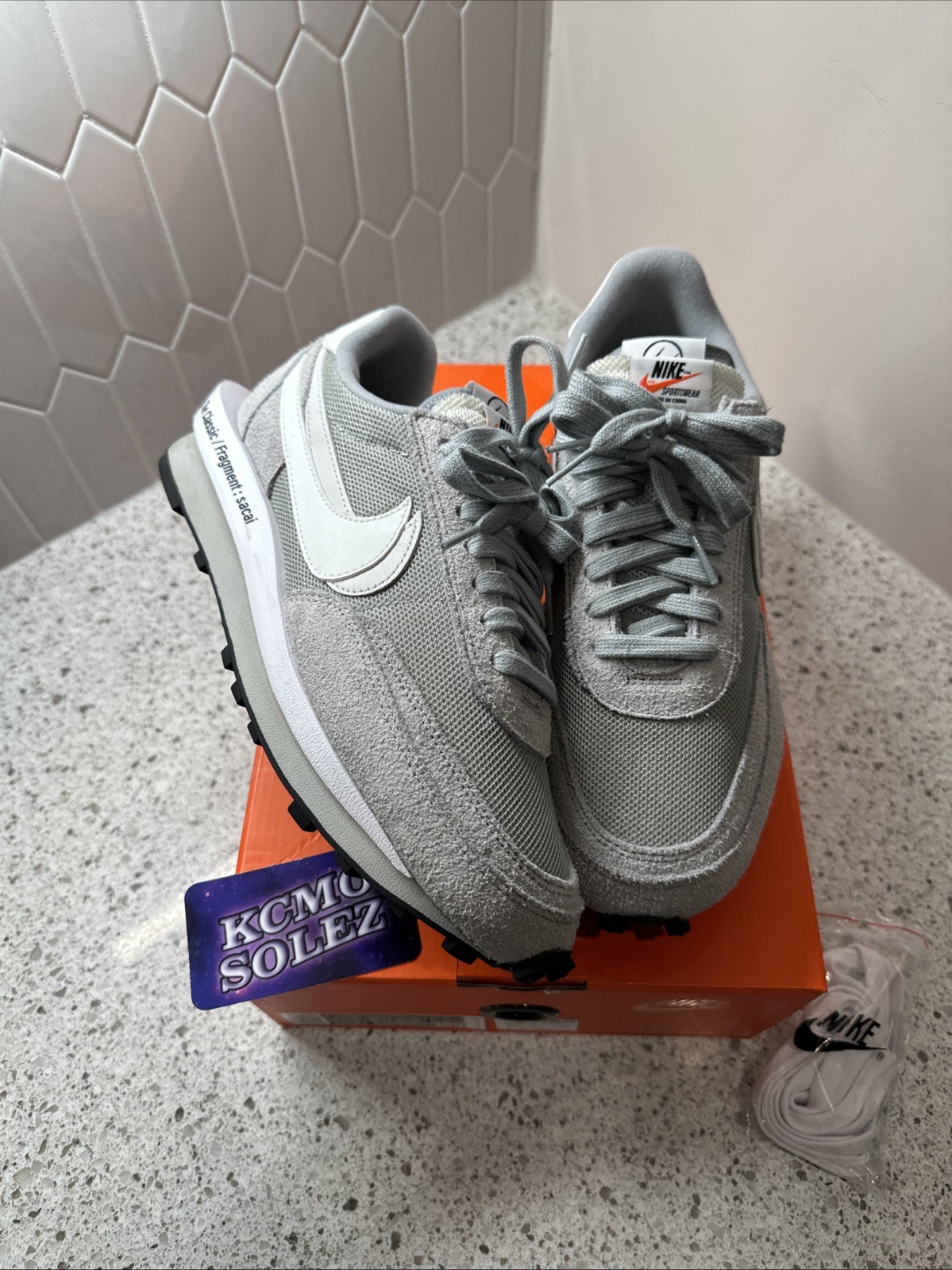 SACAI X NIKE Taglia 9 Nike LDV Waffle x Fragment Design x Sacai Grigio