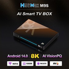 H96 Max M9S Android 14 TV Box RK3576 8G 128G WiFi6 1000M 8K AV1 H.265 HDR TV B0n