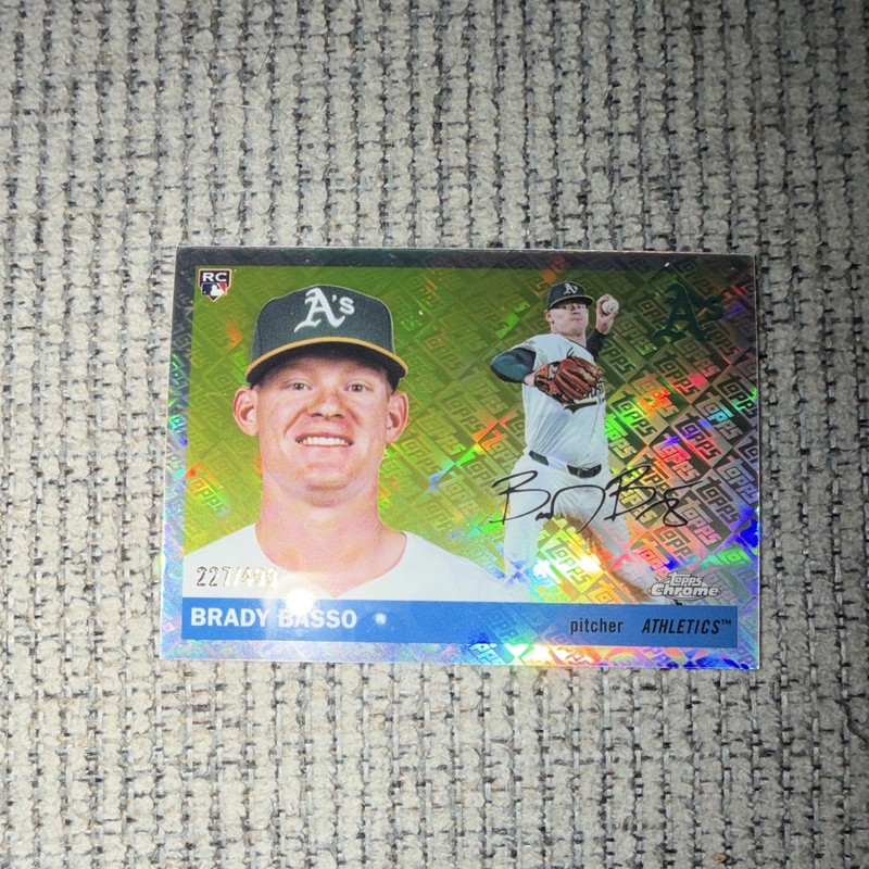2025 Topps Chrome Platinum #314 Brady Basso Topps Refractors #/499