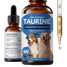 Taurine Liquid Supplement for Dogs, Heart  60 ml Pack of 1 , Amber bottle