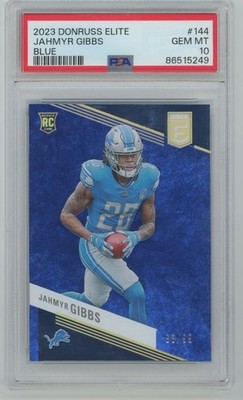 2023 Donruss Elite Jahmyr Gibbs Rookie 68/99 Detroit Lions #144