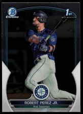 2023 BOWMAN CHROME PROSPECTS ROBERT PEREZ JR. RC SEATTLE MARINERS #BCP-124