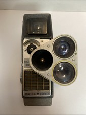Vintage Bell  Howell Electric Eye 8MM Movie Camera 3 lens turret With Case