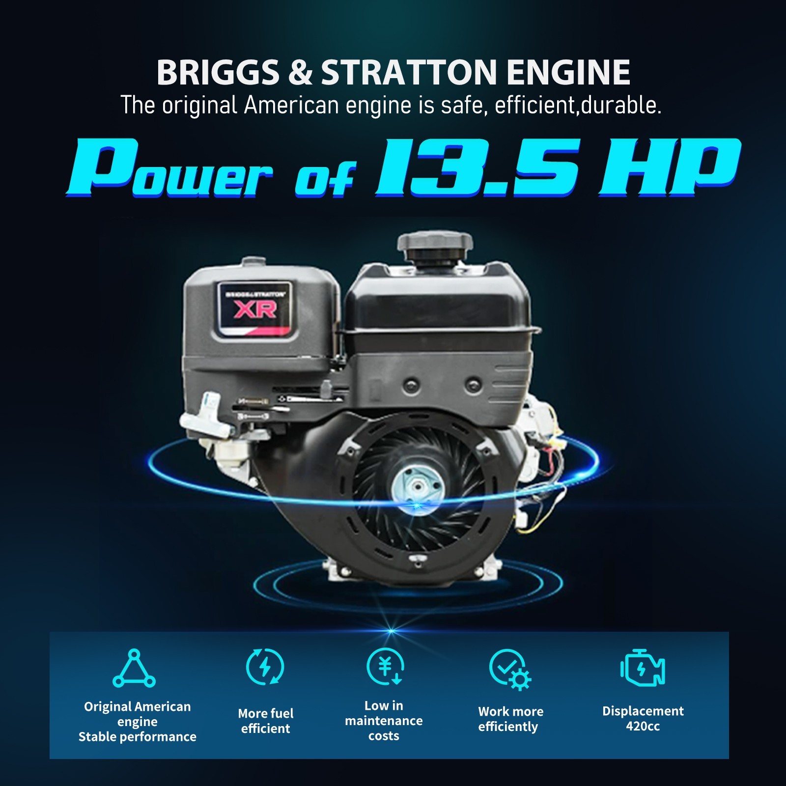 Free Shipping 1-Ton Mini Excavator 13.5HP B&S EPA Gas Engine, Hydraulic Digger