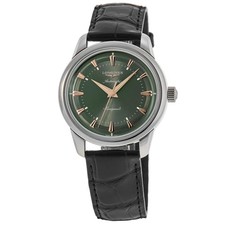 Nuovo Orologio Uomo Longines Conquest Heritage Automatico Quadrante Verde L1.649.4.02.2