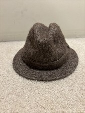 VTG 70s Stetson Mens Fedora Walking Hat Tweed 100 Wool Unknown Size Small/med 