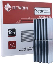 18 Gauge Narrow Crown Staples, 1000 Cts 1-1/2-Inch 18GA Heavy Duty Galvanized