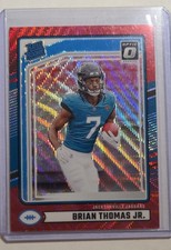 2024 Panini Donruss - Rated Rookie Brian Thomas Jr. #313 Optic Preview Red Wave