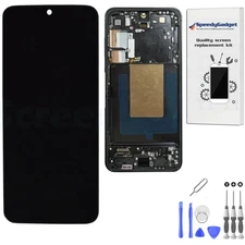 Original Samsung Galaxy S24 PLUS OLED Screen Replacement Part with Frame