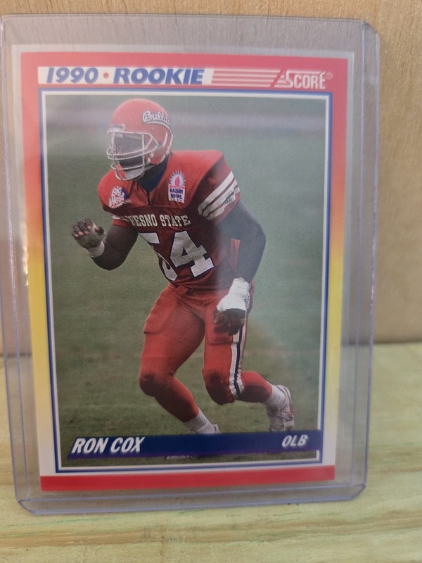 SCORE 1990 Score Ron Cox #647 Chicago Bears NFL Football Rookie Card