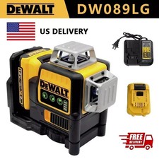 DeWalt DW089LG 12V Green Line 3 x 360 Laser Level Laser Battery  Charger