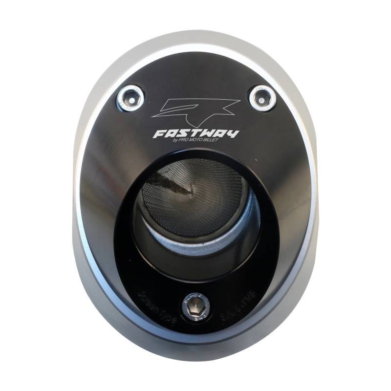 Billet Spark Arrestor Exhaust End Cap - Black Pro Moto Billet PMB-01-2103