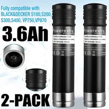 2X 3.6Ah For Black & Decker Versapak VP100 VP105 VP110 VP143 3.6V Ni-CD Battery
