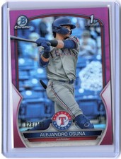Alejandro Osuna (RC) /199 1st Bowman Rookie Refractor 2023 Rangers BCP-131