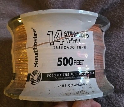 Southwire 500-ft   14-AWG Orange Stranded Copper THHN Wire