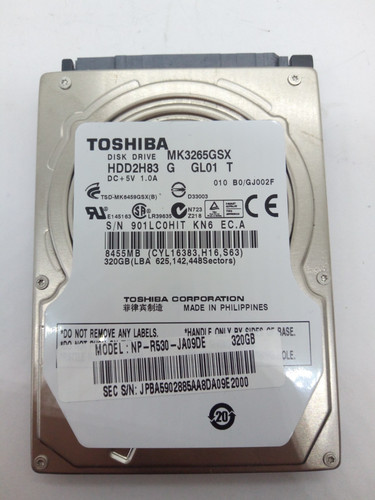 TOSHIBA**MK3265GSX** 320GB*** SATA HDD Notebook 2,5'' ZOLL#NFP1938