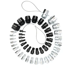 Nut & Bolt Thread Checker Gauge Set 45pcs Metric SAE Thread Identifier Tool