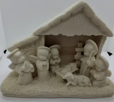 Ivory Colored Nativity Scene