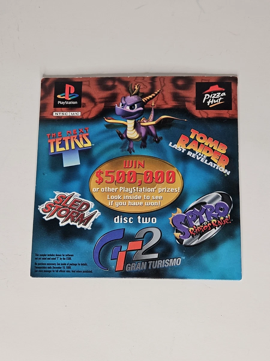 Démo Pizza Hut 01 Pour PlayStation 1 (PS1) - Contient Spyro Et Medievil - Version PAL France, Bon état