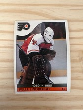 1985-86 O-Pee-Chee #110 Pelle Lindbergh Mem. - Philadelphia Flyers (invM11)