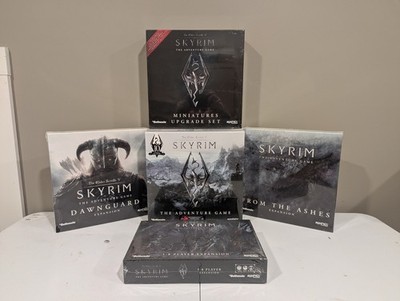Sealed! Elder Scrolls V Skyrim Adventure Board Game Complete Bundle w/ Upgrades