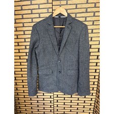 Crewcuts Ludlow Gray Herringbone Wool Blend Blazer Size 16