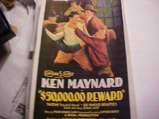 Super 8mm film 50.000 DOLLAR REWARD with Ken Maynard Feature 3-400ft reels