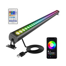 RGBCW Wall Washer Lights, 180W Stage Wash Light Bar Smart APP Remote Contro...