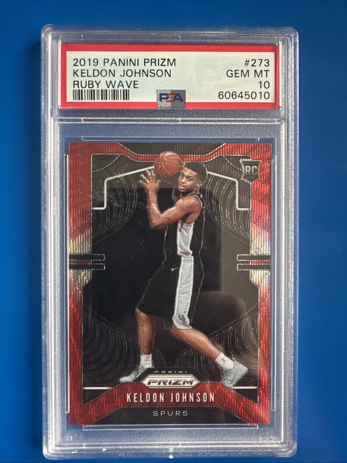 2019-20 Panini Prizm - Rookie Keldon Johnson #273 Ruby Wave Prizm (RC)