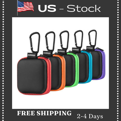 [5-Pack] Earbud Case Portable EVA Small Earbuds Carrying Case Storage Bag Or