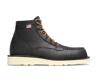 DANNER Bull Run Moc Toe Men's, 6'' Black Steel Toe (NOT SHIP TO CA, NY) (NEW)
