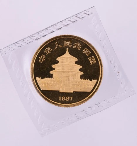 Photo of a 1987 Chinese Gold Panda 1/10 oz from an eBay listing that sold on Jun 9, 2026