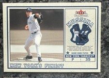 MIKE MUSSINA 2002 Fleer Tradition Update NY Finest Dual Swatch Mo Vaughn yankees