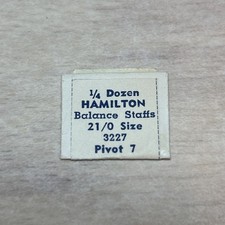 HAMILTON 721 3227 BALANCE STAFF 21/0