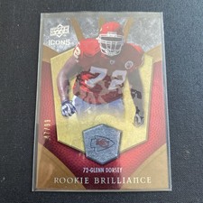 2008 Upper Deck Icons Brilliance Rainbow Gold /99 Glenn Dorsey #RB10 Rookie RC