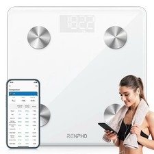 NEW SEALED RENPHO Body Composition Scale LED Display - 400lbs Capacity - White
