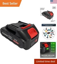 21V Lithium Ion Battery, 2.0AH Rechargeable Battery with LED Indicator Light ...