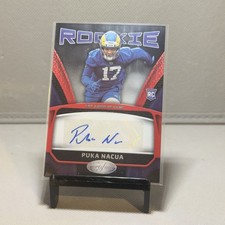 Puka Nacua 2023 Panini Certified Rookie Signatures Red Etch 25 Rs-18 Rc Au
