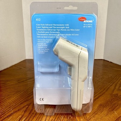 Cooper Atkins ~ 412 Gun-Style Infrared Thermometer ~ Laser Sighting Thermocouple