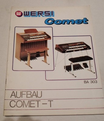 Wersi Aufbauanleitung COMET T BA 303,  gebraucht