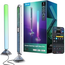 Govee Gaming Light Bars Pro, Upgraded 16-Inch Smart Triple-Sided RGBIC Illumi...